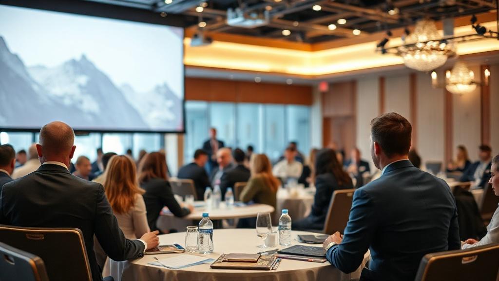 Photo of a business conference. Photo of a business conference.фото