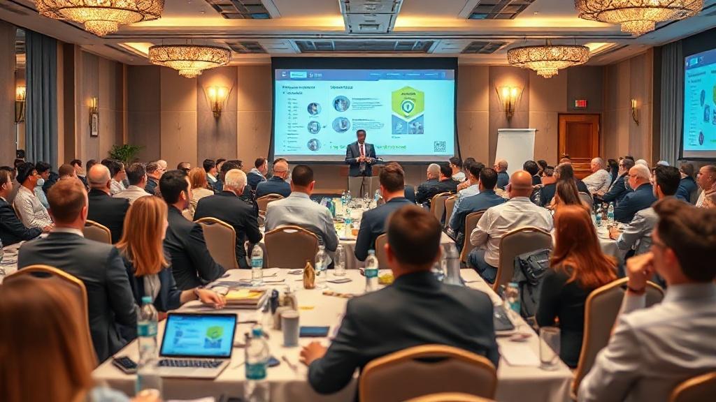 Photo of a business conference Photo of a business conferenceфото