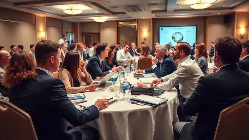 Photo of a business conference Photo of a business conferenceфото